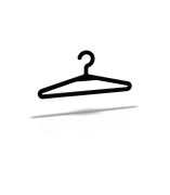 вешалка-плечики RADIVAS разм. 44-46 для легкой одежды (черный) H2-01-06