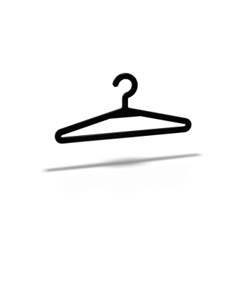 вешалка-плечики RADIVAS разм. 44-46 для легкой одежды (черный) H2-01-06