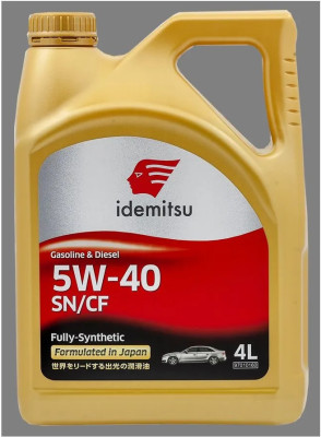 масло  моторное IDEMITSU 5W40 SN/CF син. 4л 30011333-746 (30015048-746)