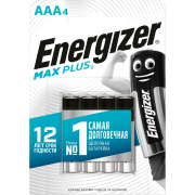 батарейка Energizer MAX Plus AAA/E92 (мизинчиковая) BP4 1,5v блистер 4 шт/уп.