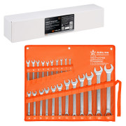 набор ключей AIRLINE комбинир. 22 предм. (6,7,8,9,10,10,11,12,13,13,14,15,16,17,18,19,21,22,24,27,30,32мм) сумка AT-22-46