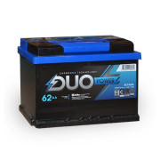 аккумулятор DUO POWER 62 А/ч 570A (242х175х175) 6СТ-62 LЗ низкий корпус