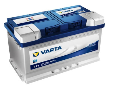 аккумулятор VARTA BLUE 80 А/ч 740А обр. п. низк. F17 ( 315х175х175 ) 6СТ80з 580406074