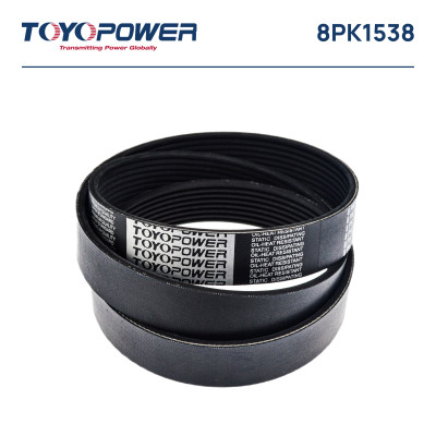 ремень TOYOPOWER поликлиновой 8PK1538 для а/м КамАЗ (дв. Cummins ISBe 150-30) 