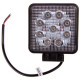 фара светодиодная SKYWAY OFF ROAD 105*105мм квадратная 12V/24V 27W SKYWAY 9 диодов направленный свет 1шт. S07201012