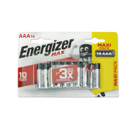 батарейка Energizer MAX E92/AAA(мизинчиковая) FSB16 RU 1,5v блистер 16 шт/уп.E301433302