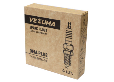 свечи VEZUMA для а/м HYUNDAI / KIA / ГАЗ (упак. 4 шт.) "Premium X" арт. VLDK6RTC-10