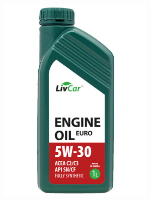 масло моторное LivCar EURO 5W-30 C2/3, SN/CF, Dexos2,MB229.51,VW502.00/505.00,BMW LL-04, RN0700/0710 синт. 1л арт. LC7110530-001