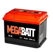 аккумулятор MEGA BATT 6ст-55 (п.п.) 420А 242*175*190 