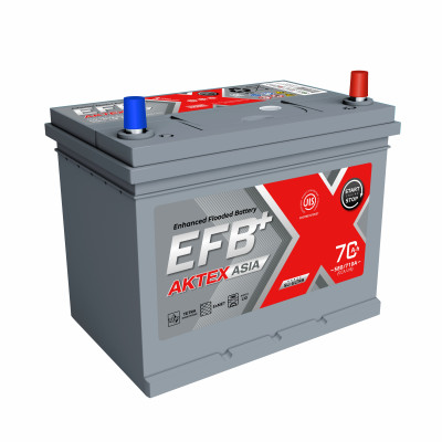 аккумулятор АКТЕХ EFB+ Asia 70 А/ч 700A обр. п. (232x175x225) 6СТ-70EFB(R)/85D23L
