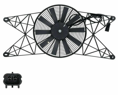 электровентилятор кондиционера LUZAR для а/м ГАЗель Next (21-)/ГАЗель NN (21-) (с кожухом) LFAC 0322