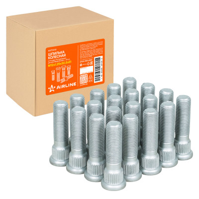 шпилька колесная AIRLINE M12x1,25x30,5x51, d посадки 14,3, дакромет для а/м Nissan/Subaru ASTD010