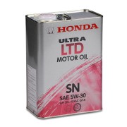 масло моторное HONDA 5W30 4л HONDA ULTRA LTD SN/GF полусинтетика , 08232P99D4HMR