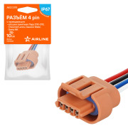 колодка соединительная AIRLINE 4 pin с проводами для катушки зажигания Лада, Chevrolet, Daewoo, Geely AECC075