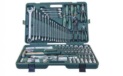набор инстр. JonnesWay универсальный 127 предмета, 1/4", 1/2"DR в кейсе арт.S04H524127S