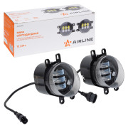 фара светодиодная AIRLINE регулир.свет.граница для а/м TOYOTA Auris, Camry, Corolla, RAV4 30Вт Бел, 130x90x100мм, кмпл 2шт. ALED092