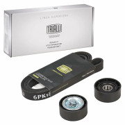 ролик TRIALLI натяжной (2шт)+ремень (6PK1820) Лада Ларгус (12-)/Logan (04-) 1.6i 16V AC GD 735