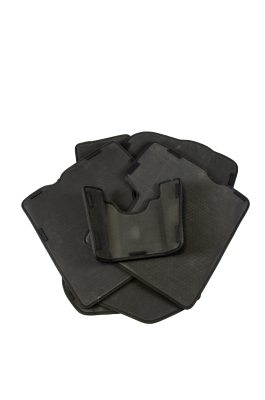 коврики салона Carpetelli Renault DUSTER 2010-2020 комплект EVA ромб черный кант черный
