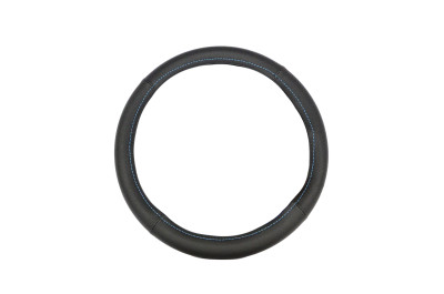 оплетка CARPETELLI на руль M кожа Perforation Dakota (черная перфорация с черной кожей, синяя нить) арт. CA011-DPBkBl