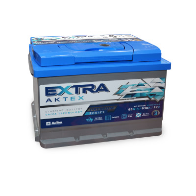 аккумулятор АКТЕХ EXTRA PREMIUM 65 А/ч 630A обр. п. (242х175х190) 6СТ-65 VL (R)