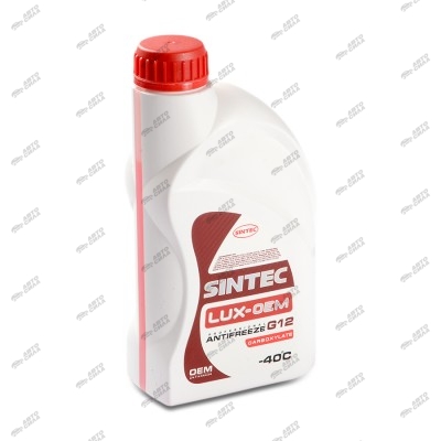 антифриз Sintec LUX G12+  1 кг (красно-оранжевый) 613500/990550
