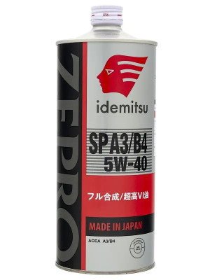 масло  моторное IDEMITSU ZEPRO EURO SPEC 5W40 API SP ACEA A3/B4 син. 1л 30006054-001