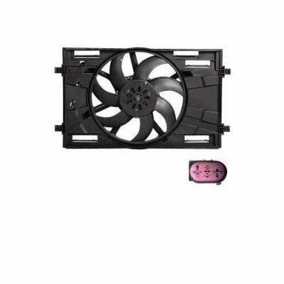 электровентилятор охлаждения LUZAR для а/м Skoda Octavia A7 (13-)/VW Tiguan II (16-) (с кожухом) (тип Magna) (LFK 1814)