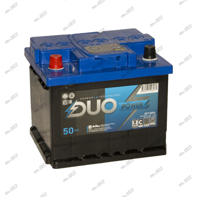аккумулятор DUO POWER 50 А/ч 470A (207х175х175) 6СТ-50 VLЗ (Кубик)