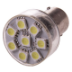 светодиод SKYWAY S25(P21W) 24V 8SMD с цоколем Белая  Габариты, стопы, поворот (2-х контактная) S08202011