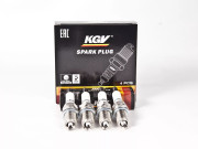 свечи KGV для а/м RENAULT Logan, Megan, Clio/LADA Largus 8V (2-x контакт.) (ком-т 4 шт.) BKR6EK