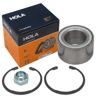 ремкомплект ступицы HOLA для а/м LADA 4x4 (21214) Urban 16- передний (подш+2 стопор. кольца+гайка) NB728