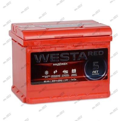 аккумулятор WESTA RED Premium 60 А/ч 640А (242*175*190)