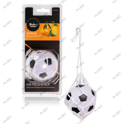 ароматизатор Airline подвесной "Футбольный мяч" цитрусовый сад AFFO061