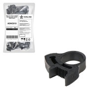 хомут силовой зубчатый замок AIRLINE 12-14/7 мм пластик (ПА66) черный (фас. 50 шт) ADHC013