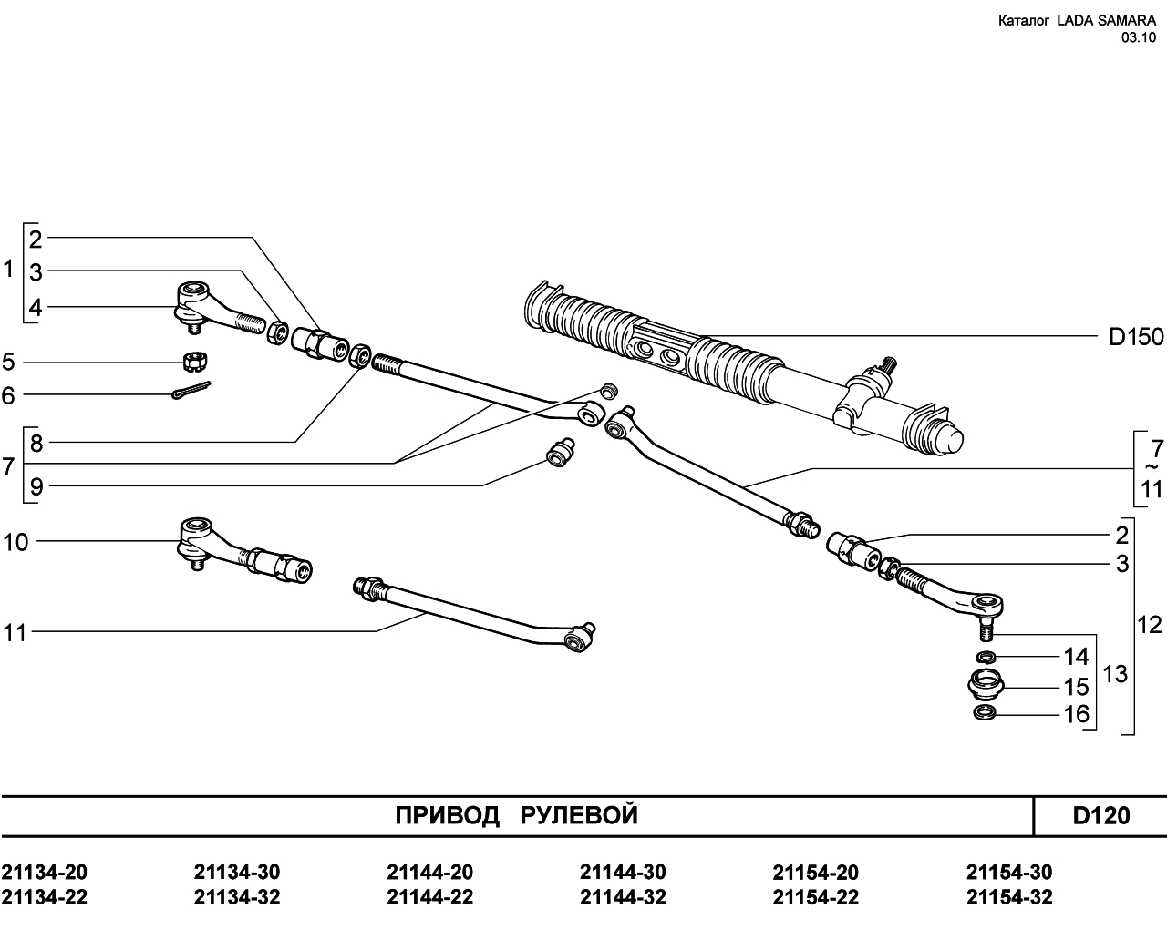 Рулевая рейка 2114 схема