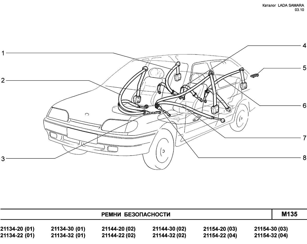 LADA SAMARA2 01.04.2010 Ремни безопасности