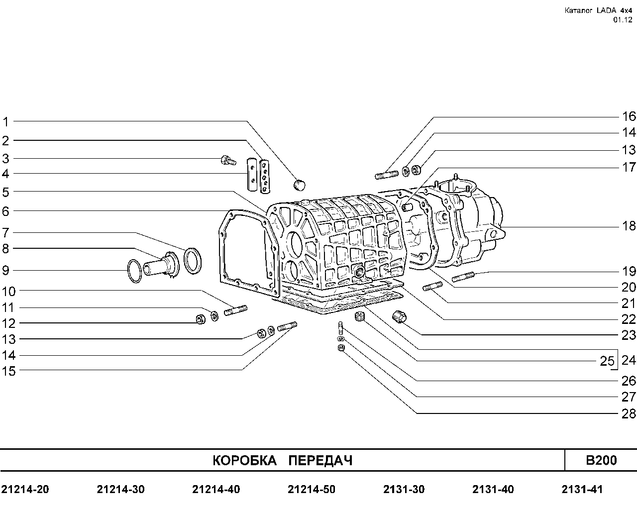 LADA 4x4 E-5 2012 Коробка передач