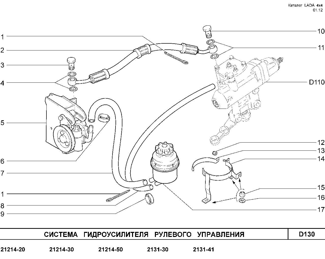 Схема рулевого управления нива шевроле с гур