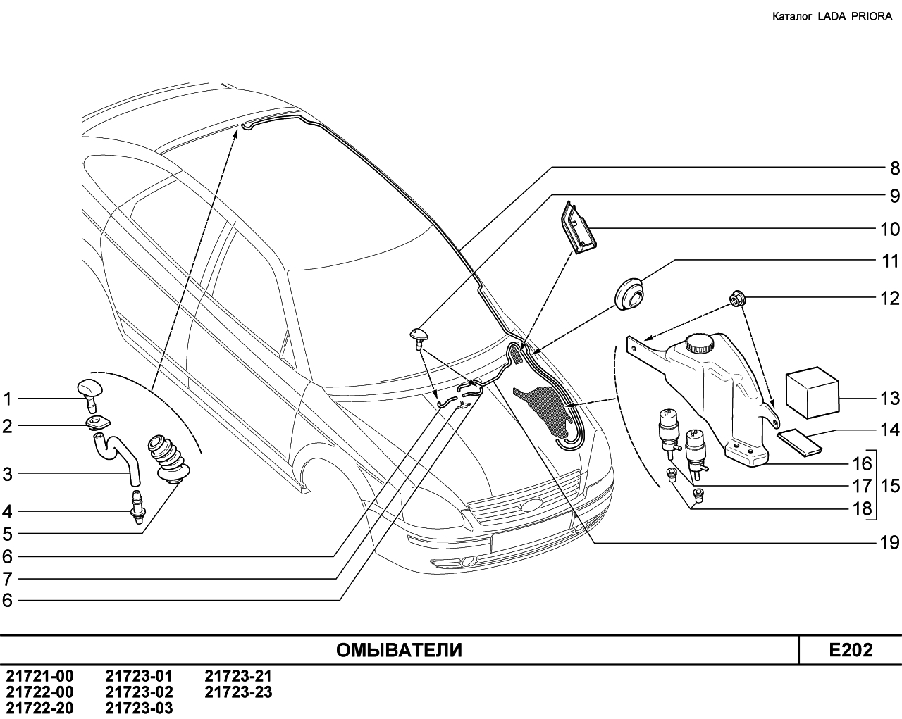 LADA PRIORA 2013 Омыватели  