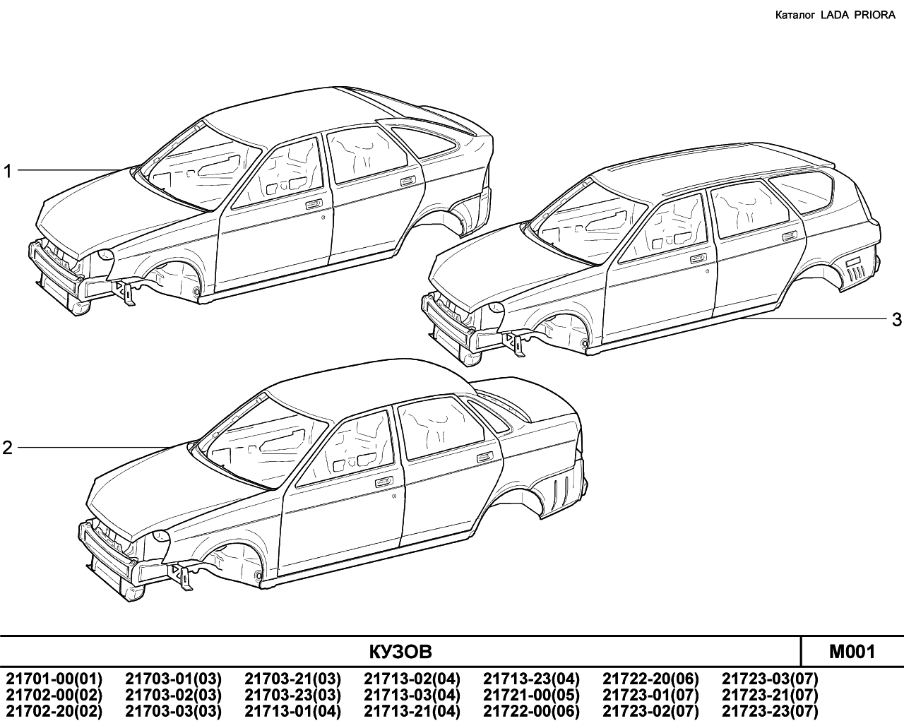 LADA PRIORA 2013 Кузов