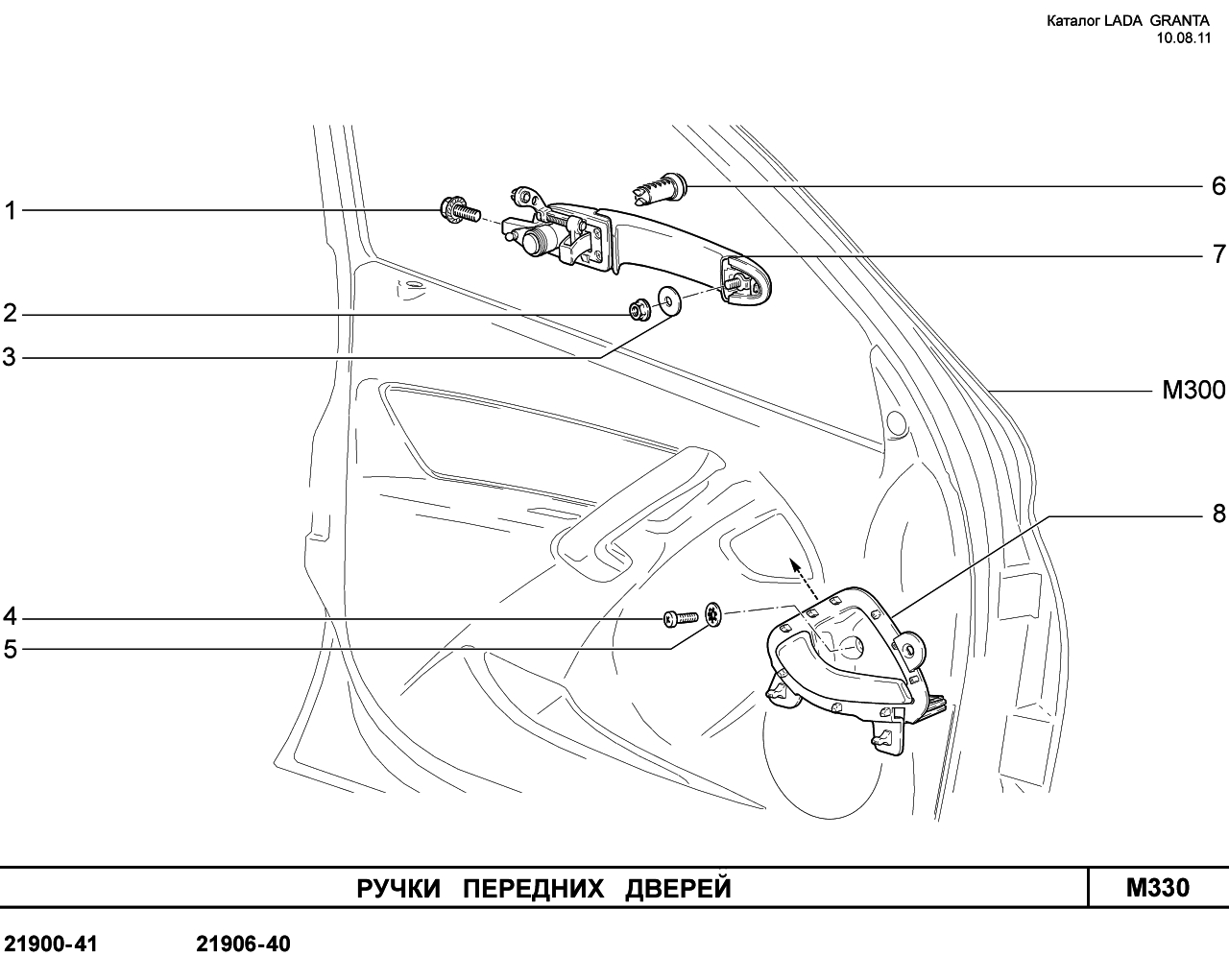 LADA GRANTA 05.09.2011 Ручки передних дверей