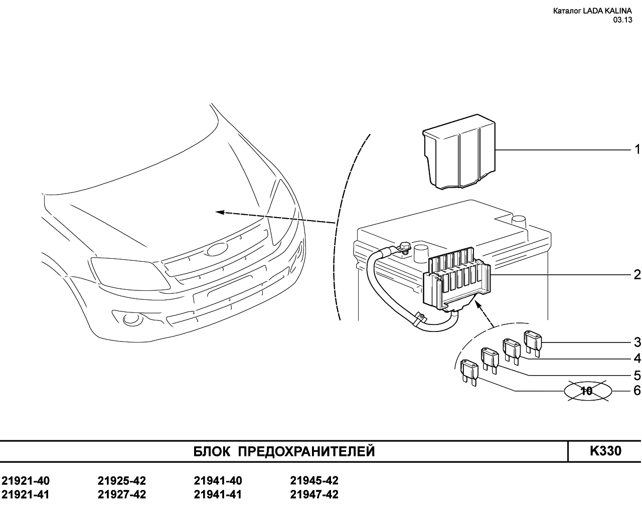 Блок предохранителей лада калина 1 схема
