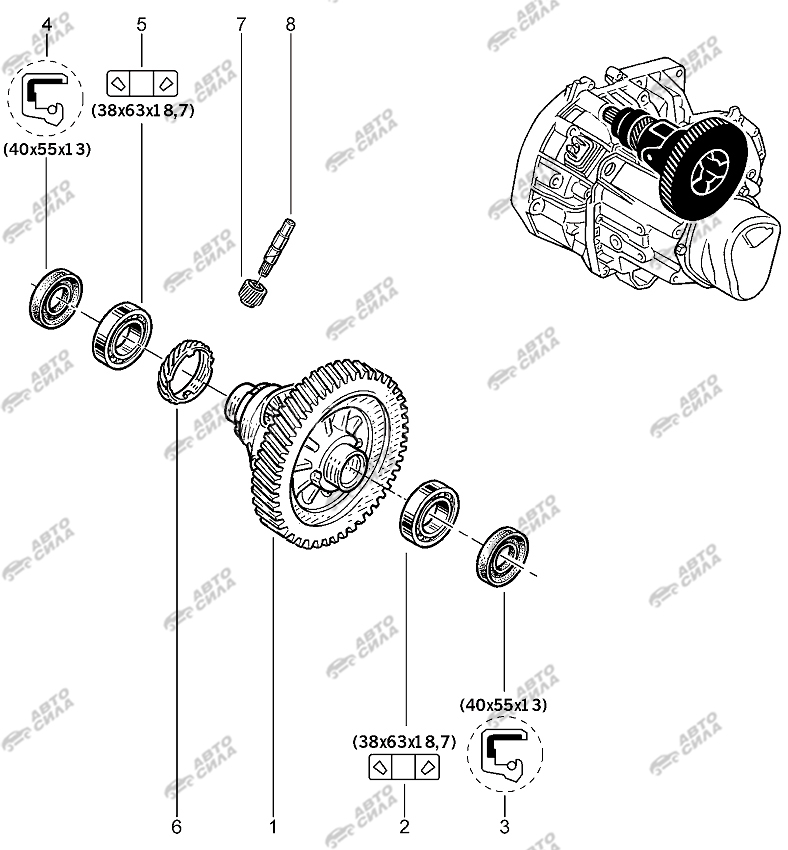 LADA LAGRUS 2012 Дифференциал