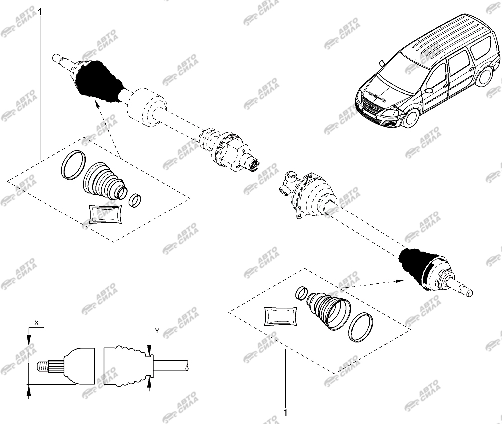 LADA LAGRUS 2012 Чехол наружный