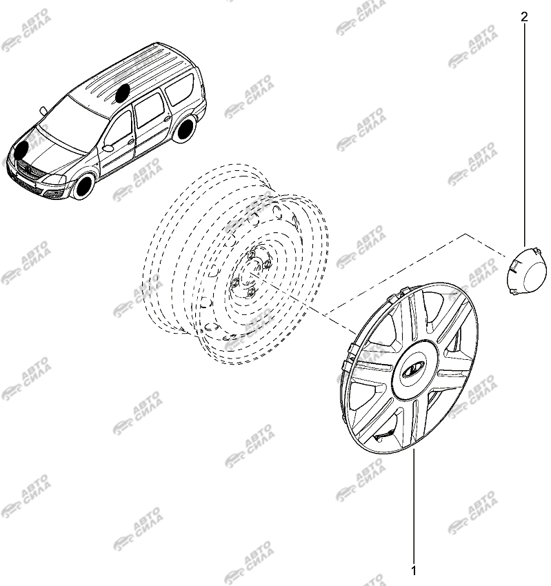 LADA LAGRUS 2012 Колпак