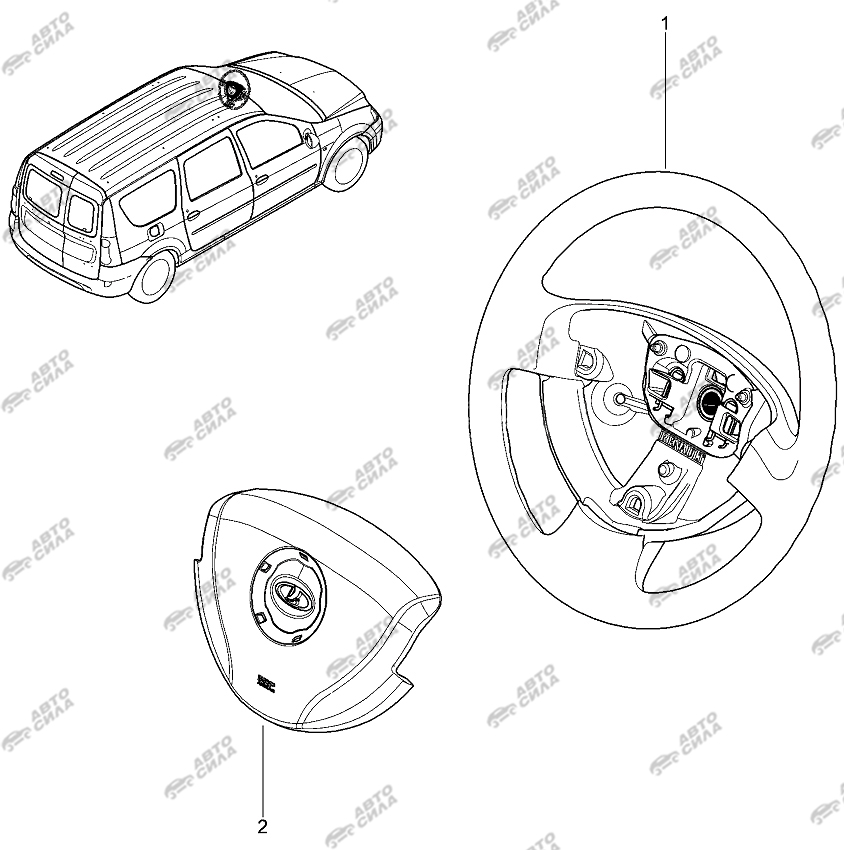 LADA LAGRUS 2012 Руль