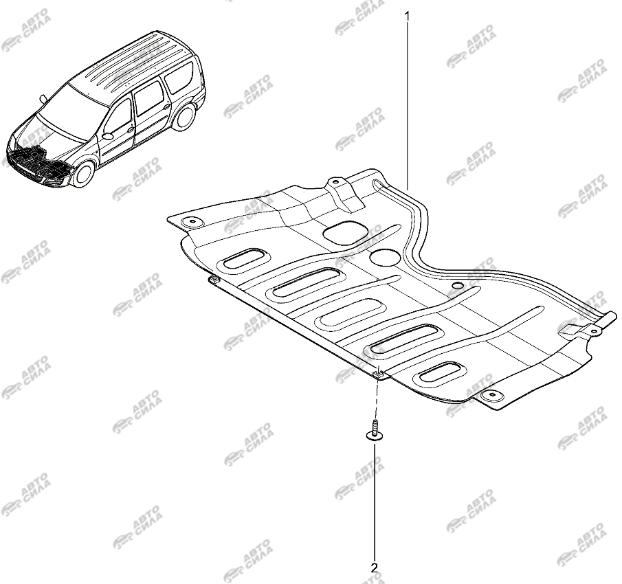 LADA LAGRUS 2012 Защита картера