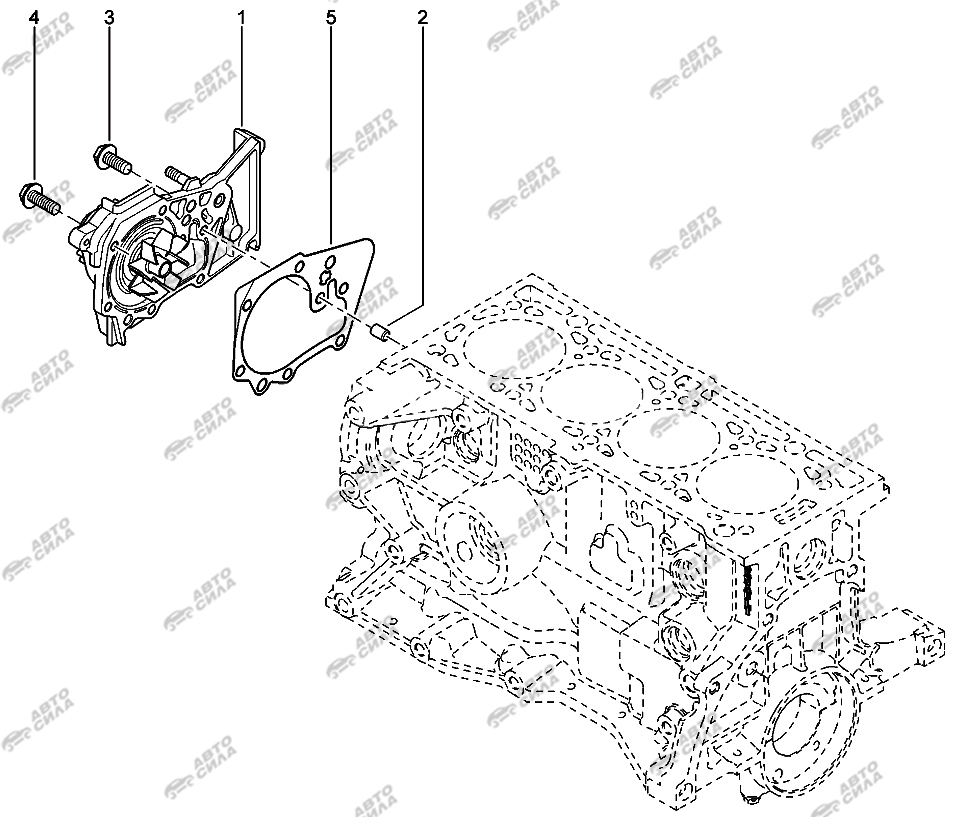 LADA LAGRUS 2012 Водяной насос (16 КЛ)