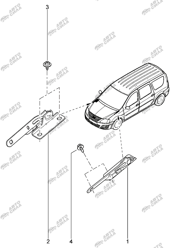 LADA LAGRUS 2012 Петли капота