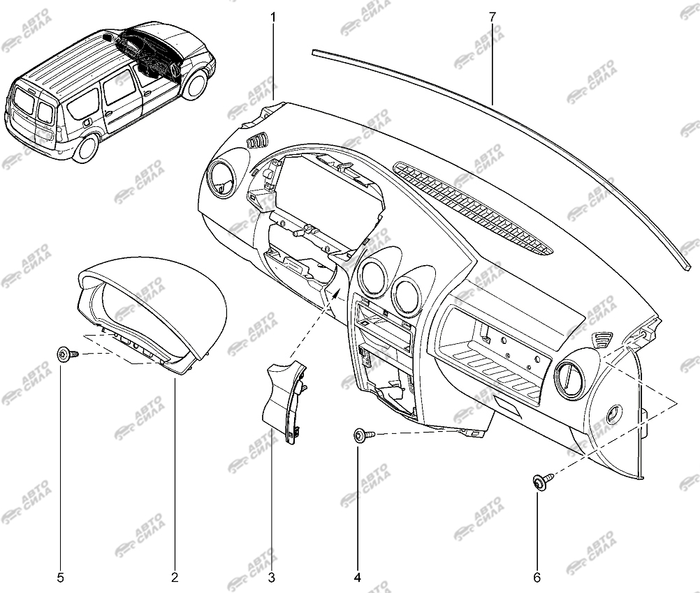 LADA LAGRUS 2012 Панель приборов